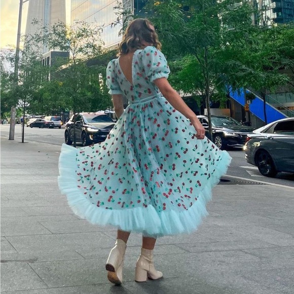 Lirika Matoshi Midi Cherry Dress - Picture 12 of 14